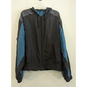 Christian Dior Monsieur Vintage Silk Hooded Zip Up Jacket Large